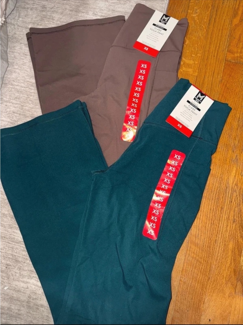 Women's High-Rise Performance Leggings - Teal and Brown - M for Movement